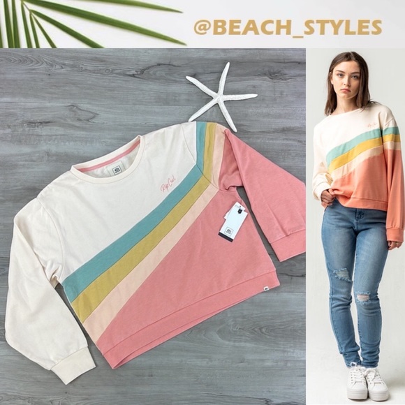 Rip Curl Tops - 🔆RIP CURL🔆 LA BONITA CREW 70’s RETRO SWEATSHIRT